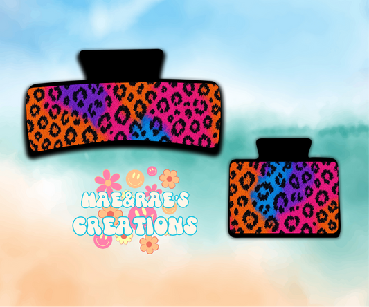 Rave Cheetah Claw Clip