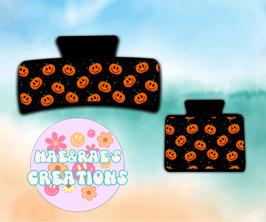 Pumpkin Night Claw Clip