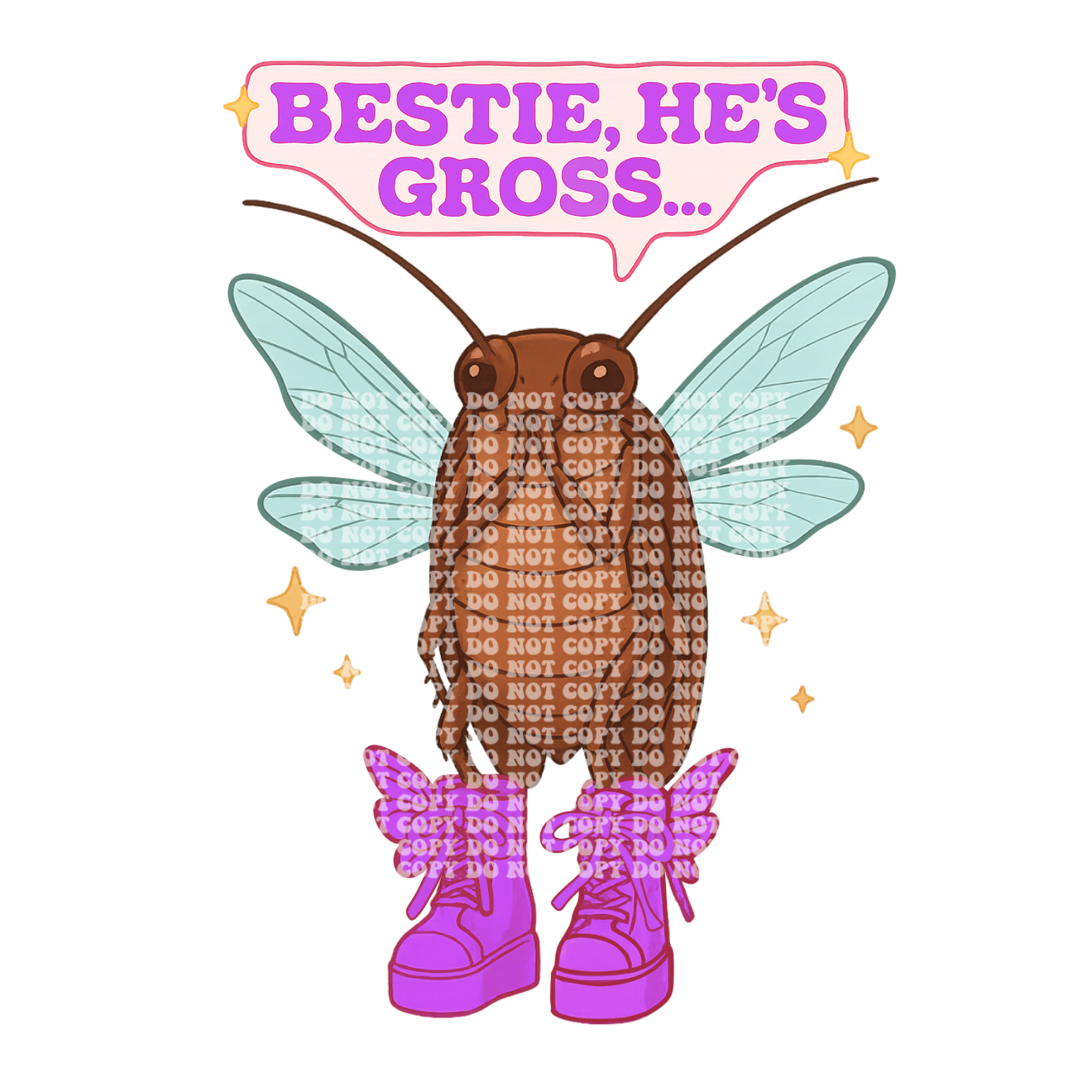 "Bestie, he's gross..."