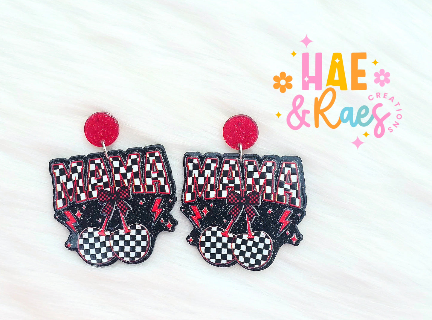 Cherry Checkered Mama (Pink or Black)