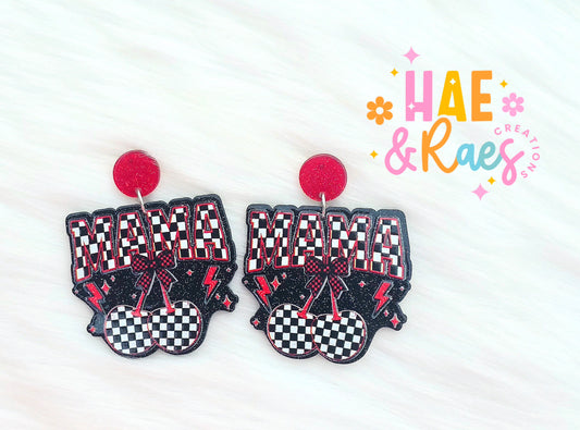 Cherry Checkered Mama (Pink or Black)