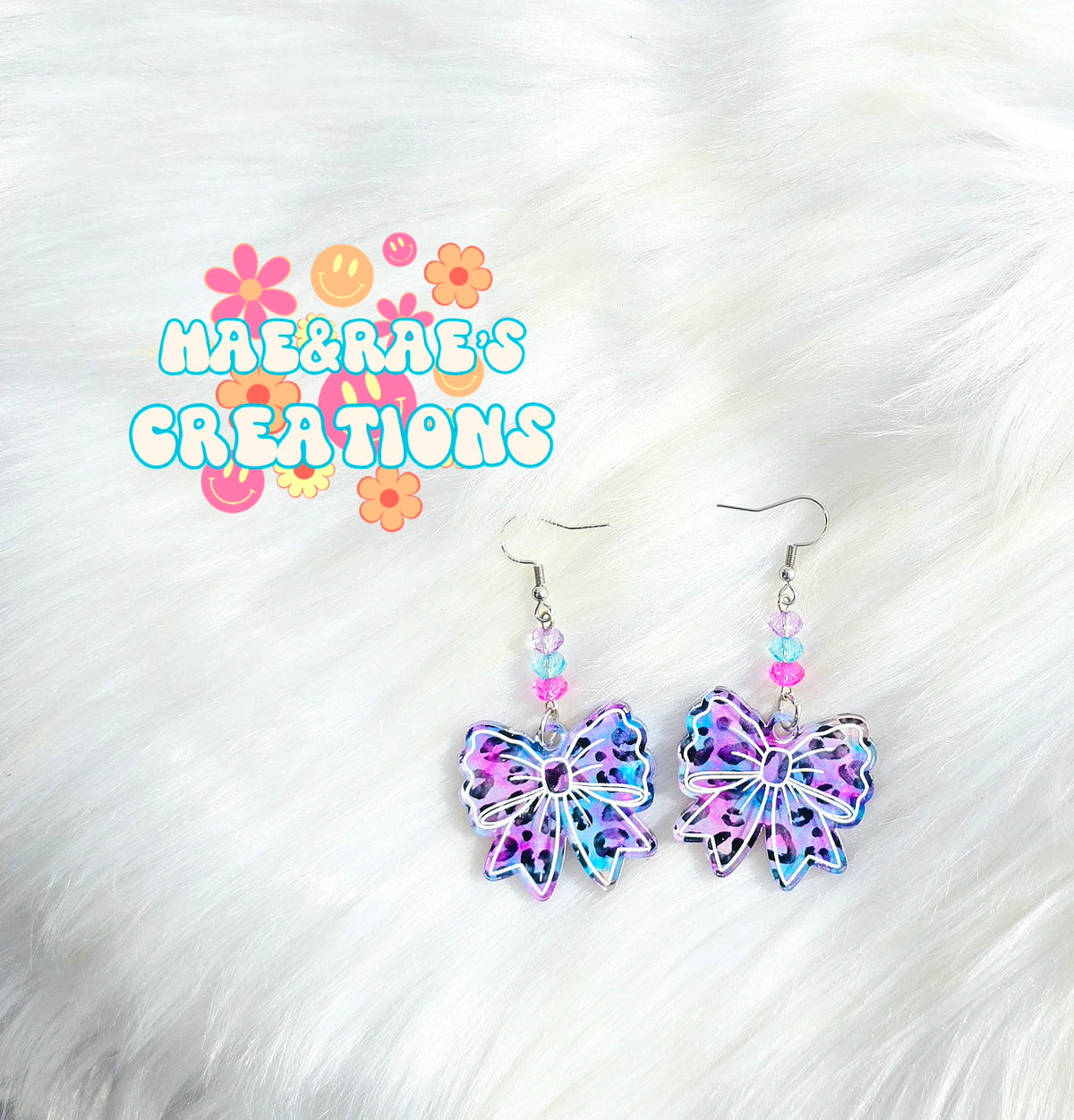 Wavy Bow Earrings- 6 Styles