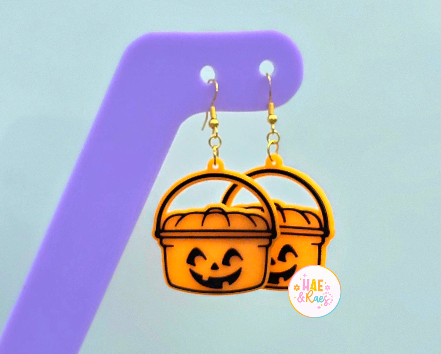 Pumpkin Bucket Earrings - 4 Styles