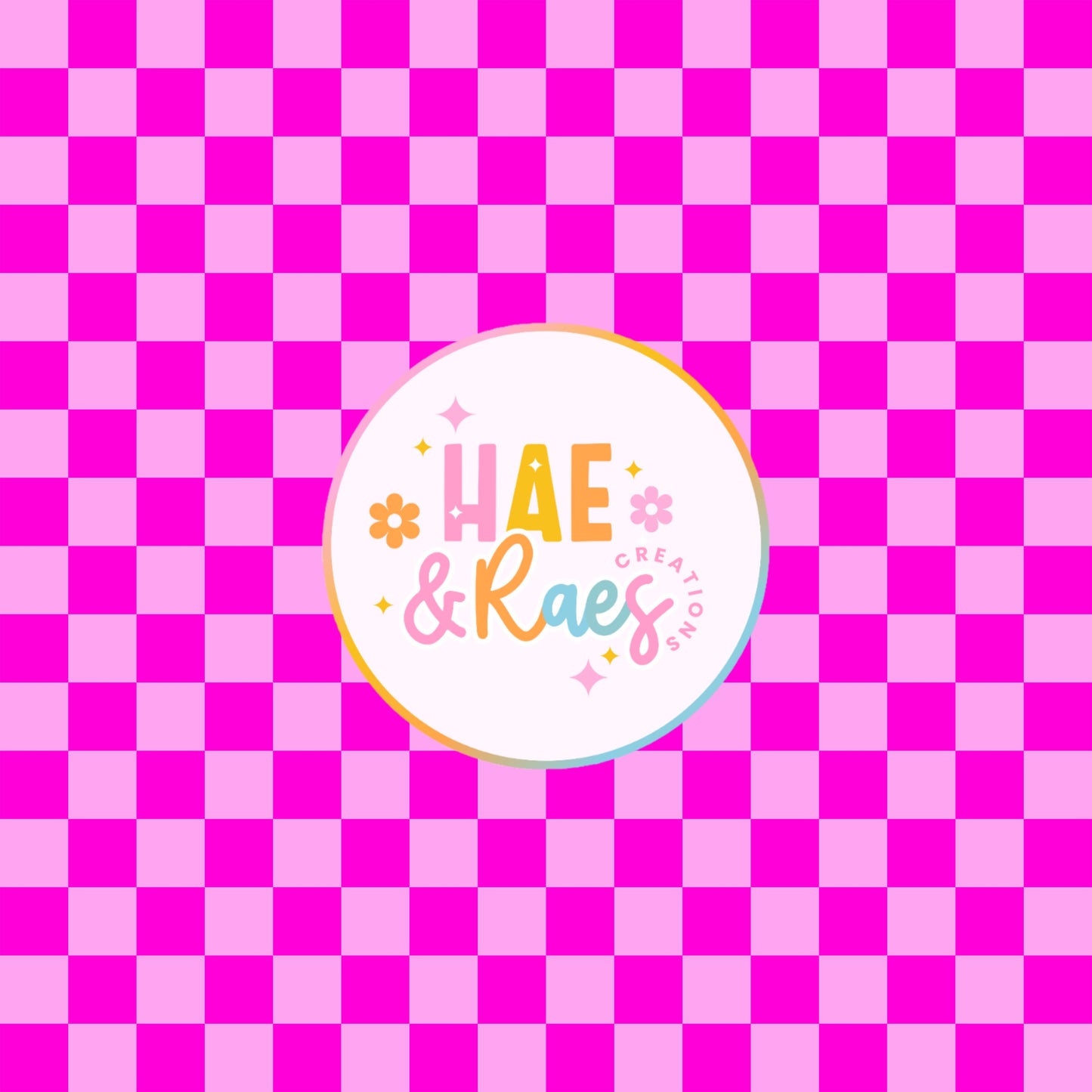 Checkered Pink on Pink