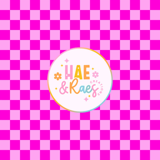 Checkered Pink on Pink