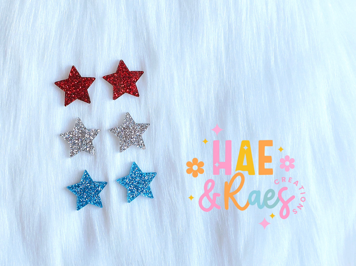 Patriotic Star Studs