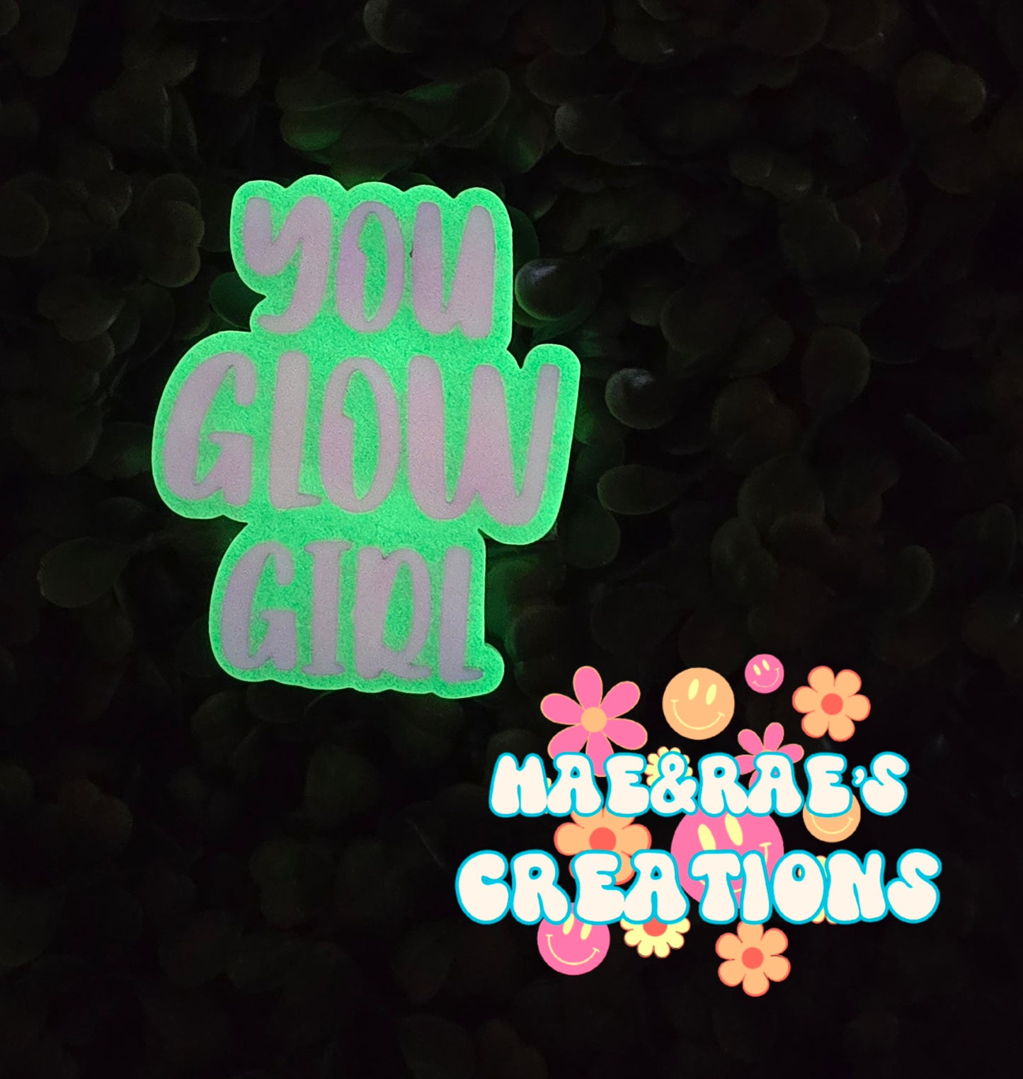 Glow In Dark Name Custom Name - 3inches - 2+ Styles