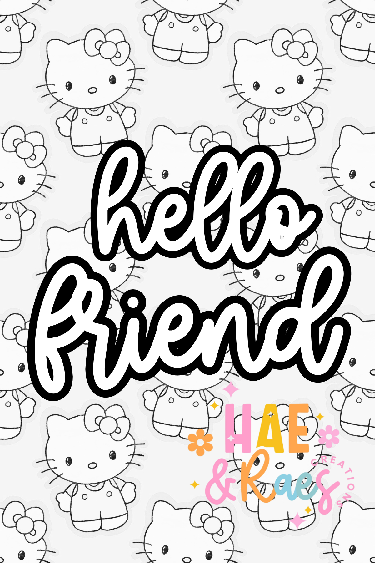 Hello Friend 4x6 Package Stickers