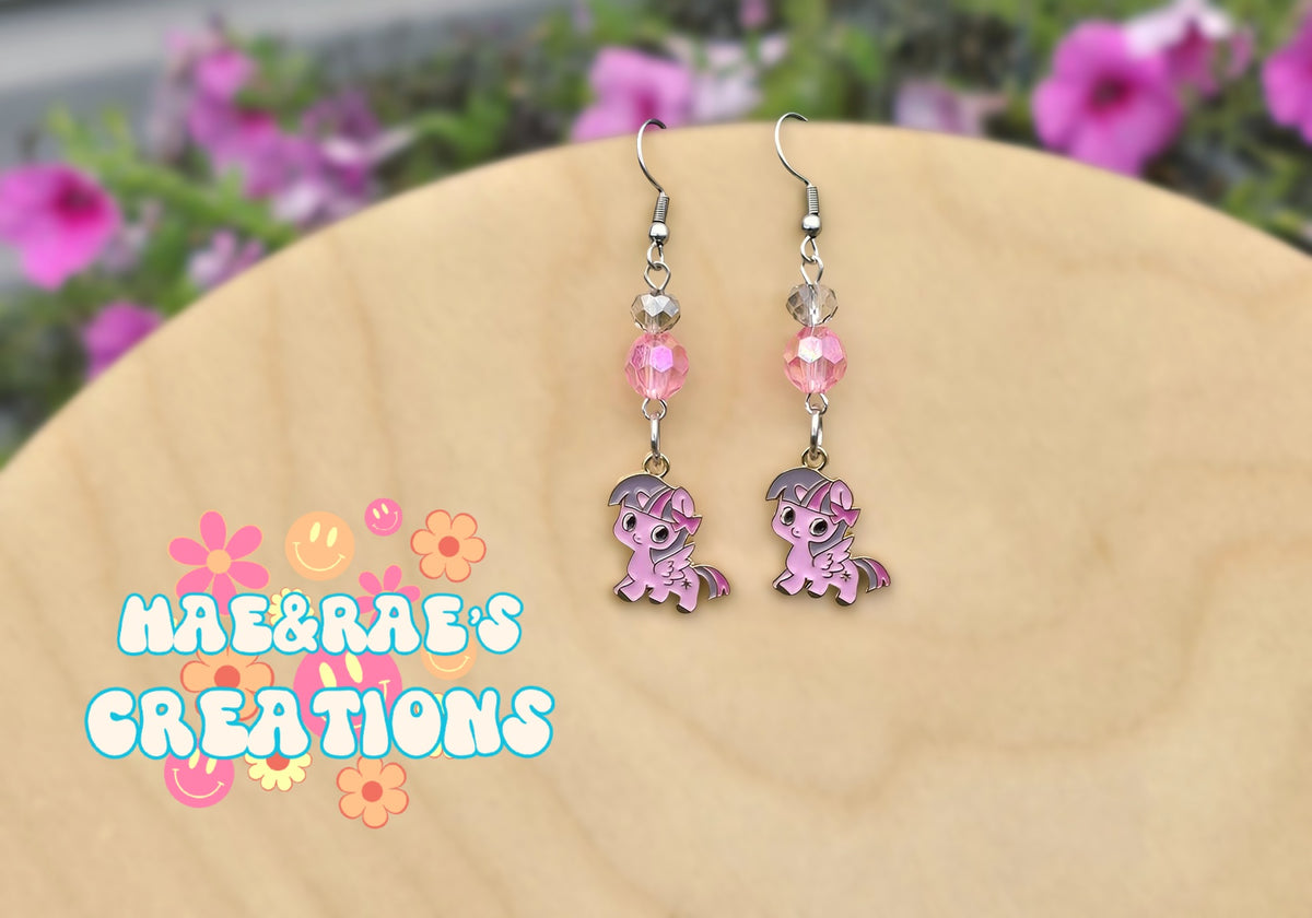 Little Pony Enamel Earrings - 3 Styles