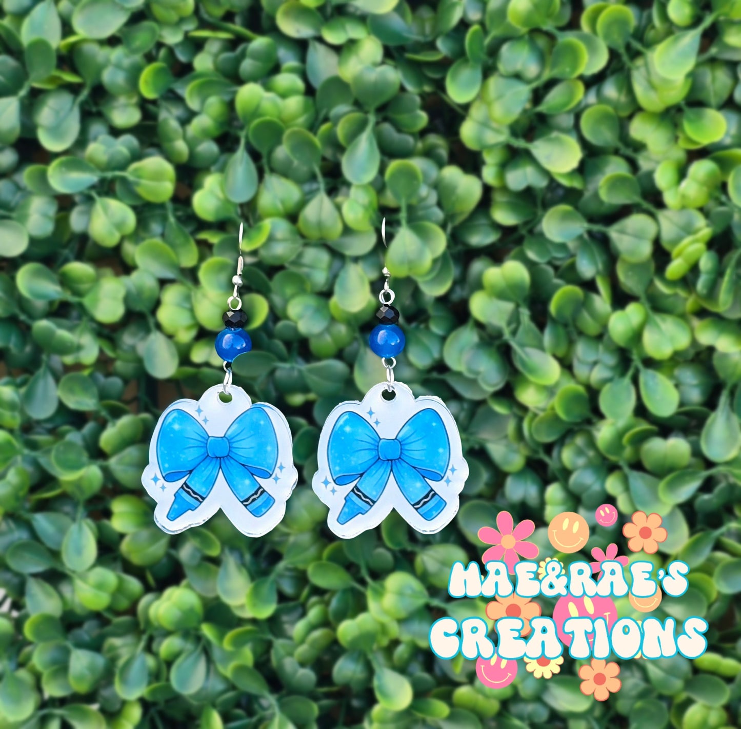 Crayon Bow Earrings 🖍 - 7 Colors