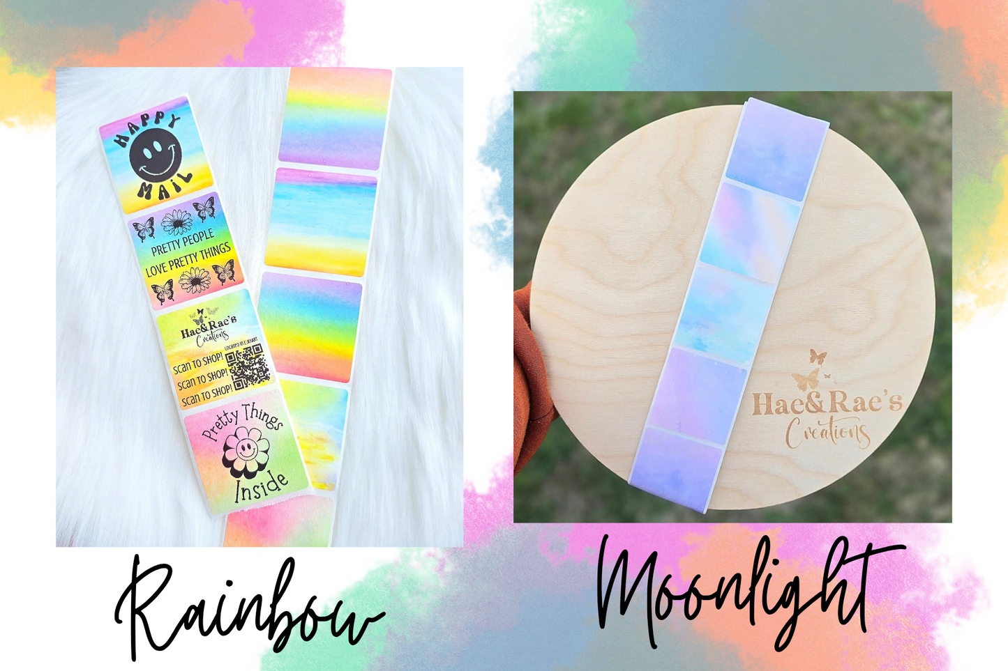 2x2 FRAGILE Package Stickers