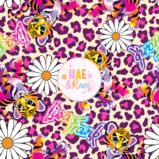 Whimsical Rainbow Tiger