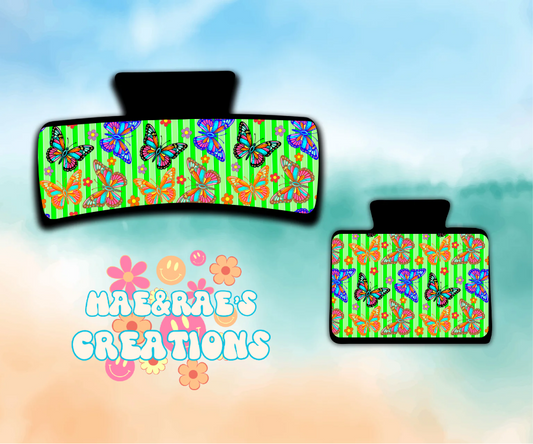 Neon Flutter Claw Clip