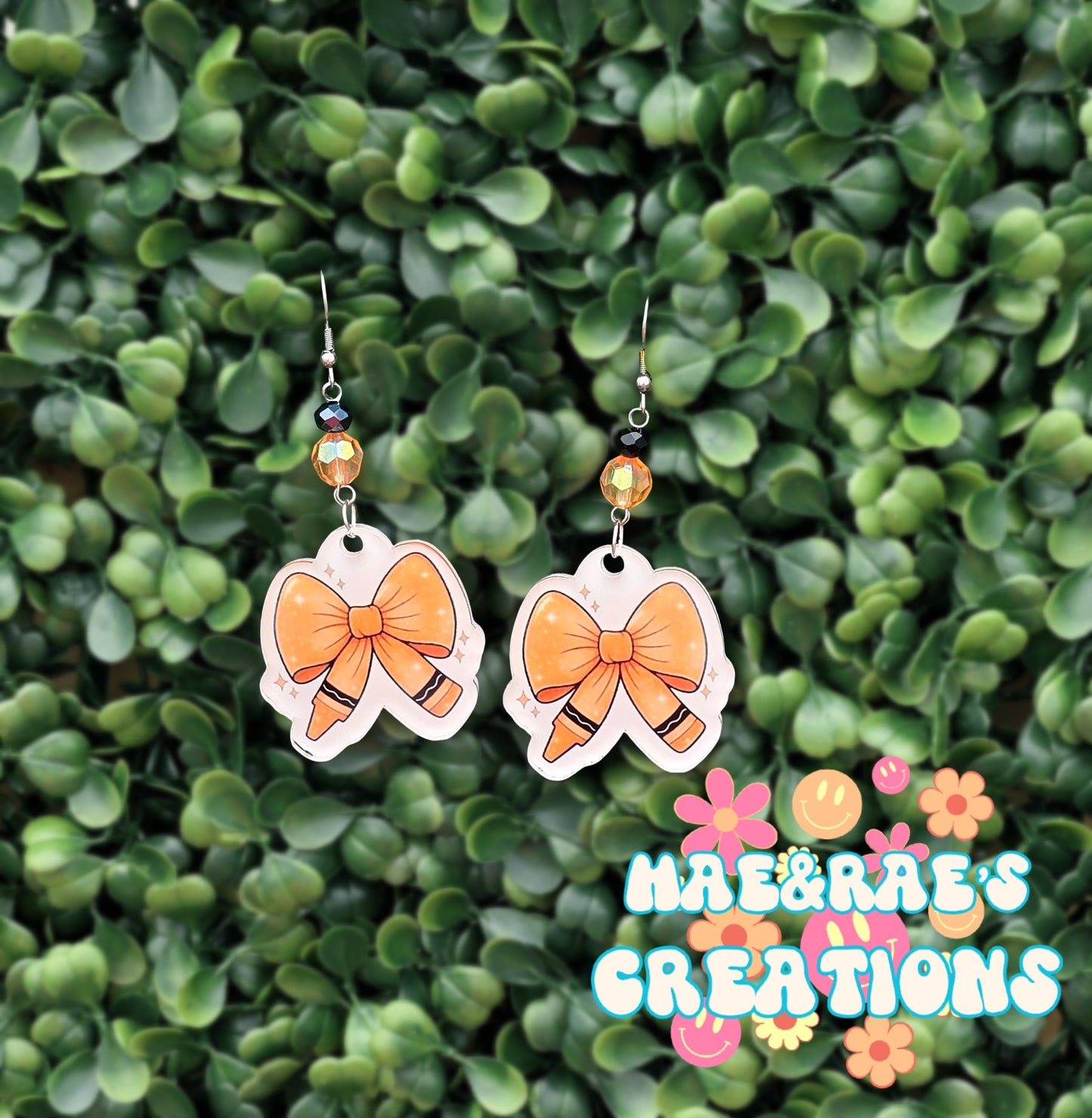 Crayon Bow Earrings 🖍 - 7 Colors
