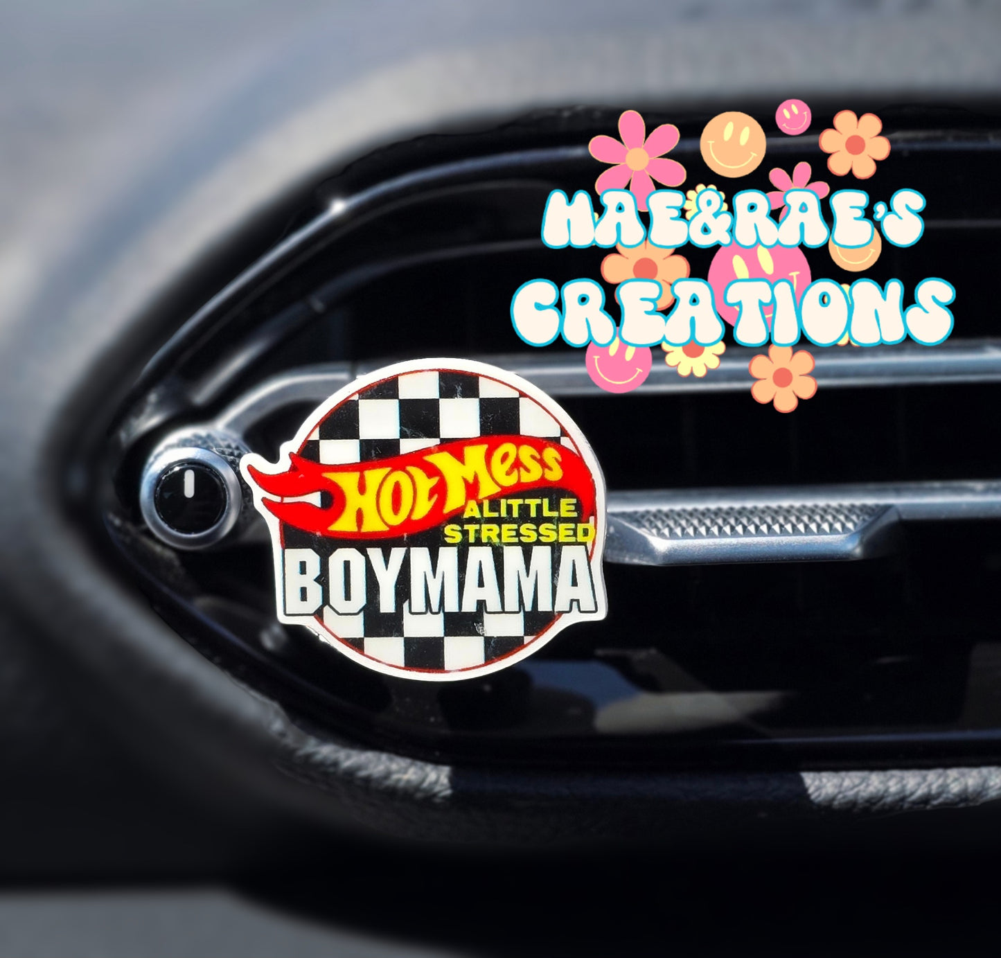 Hot Mess Boy Mom Vent Clip