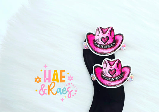 "Cupids Cowgirl" Hairclips