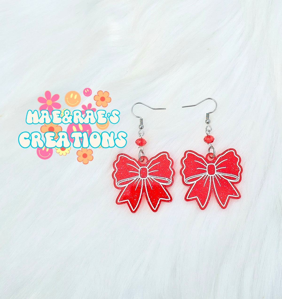Wavy Bow Earrings- 6 Styles