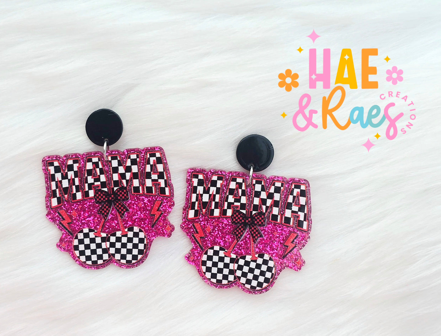 Cherry Checkered Mama (Pink or Black)