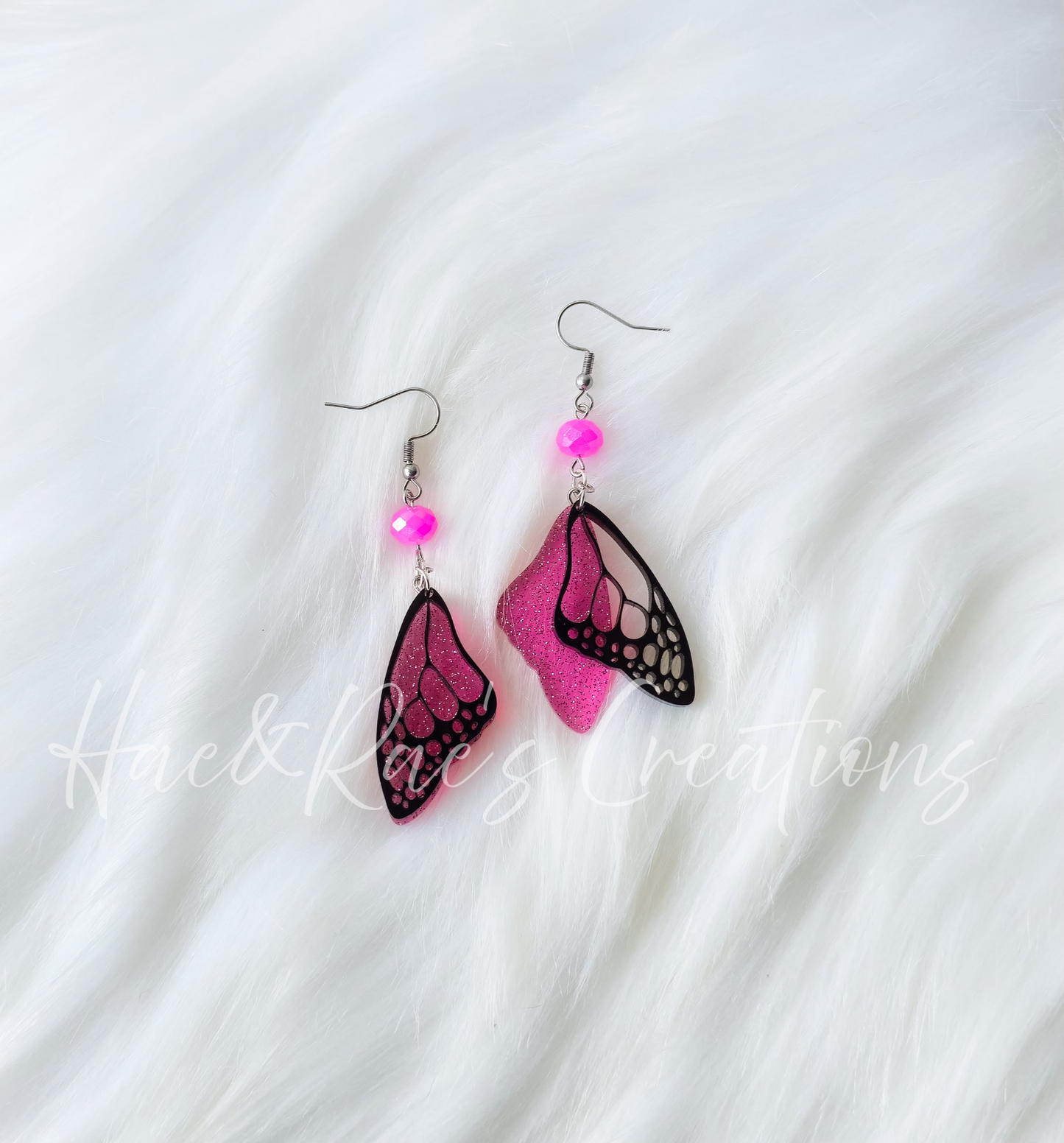 Whimsical Glitter Wing Earrings (4 Styles)
