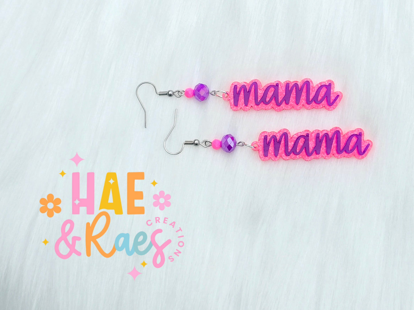 Pink&Purple Mama Earrings