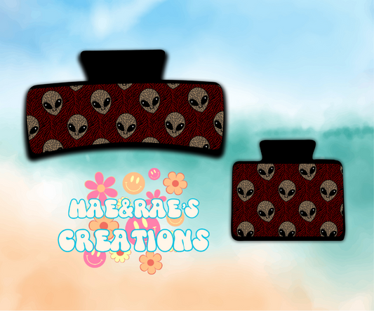 Leopard Aliens Claw Clip