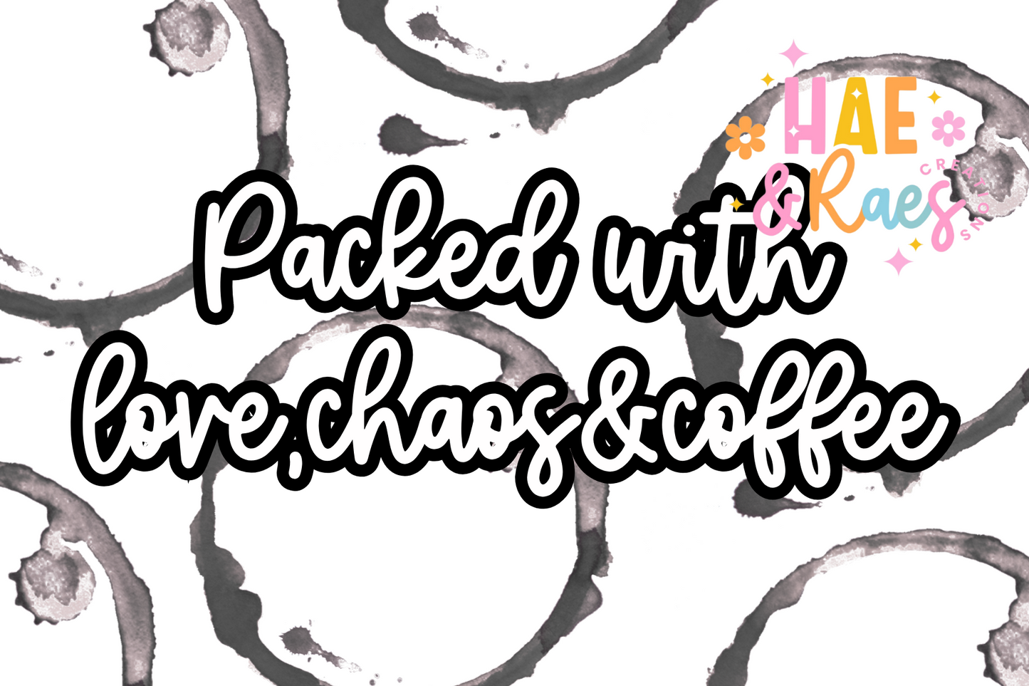 Coffee&Chaos 4x6 Package Stickers