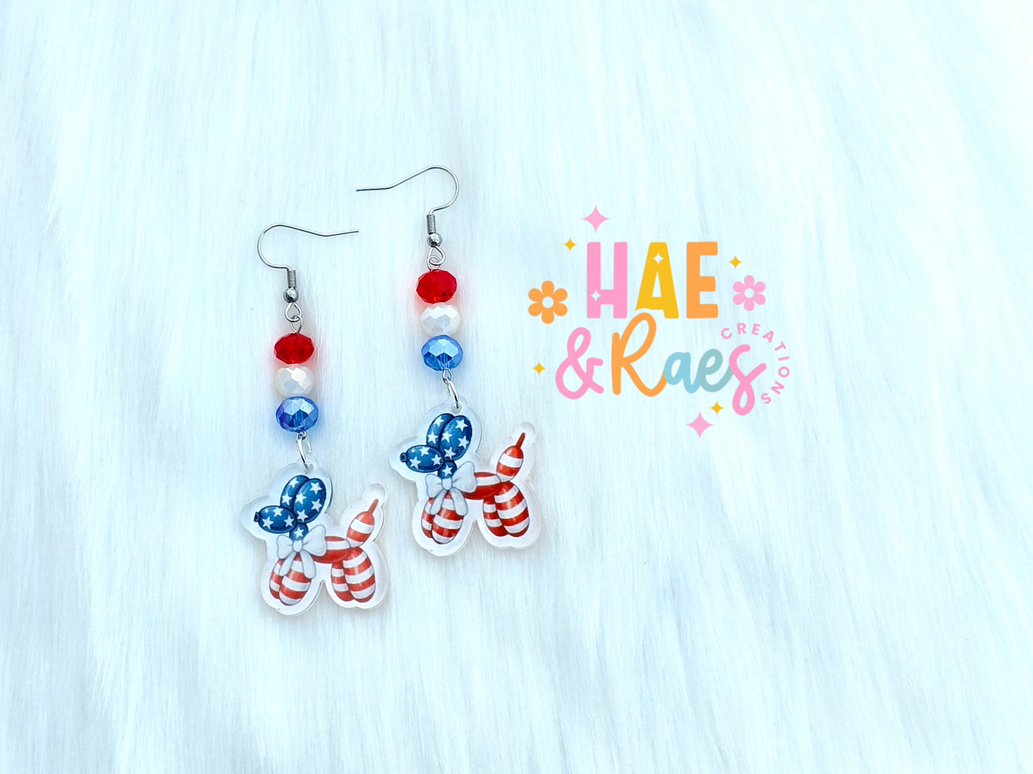 Red,White & Balloon Dog Stacks